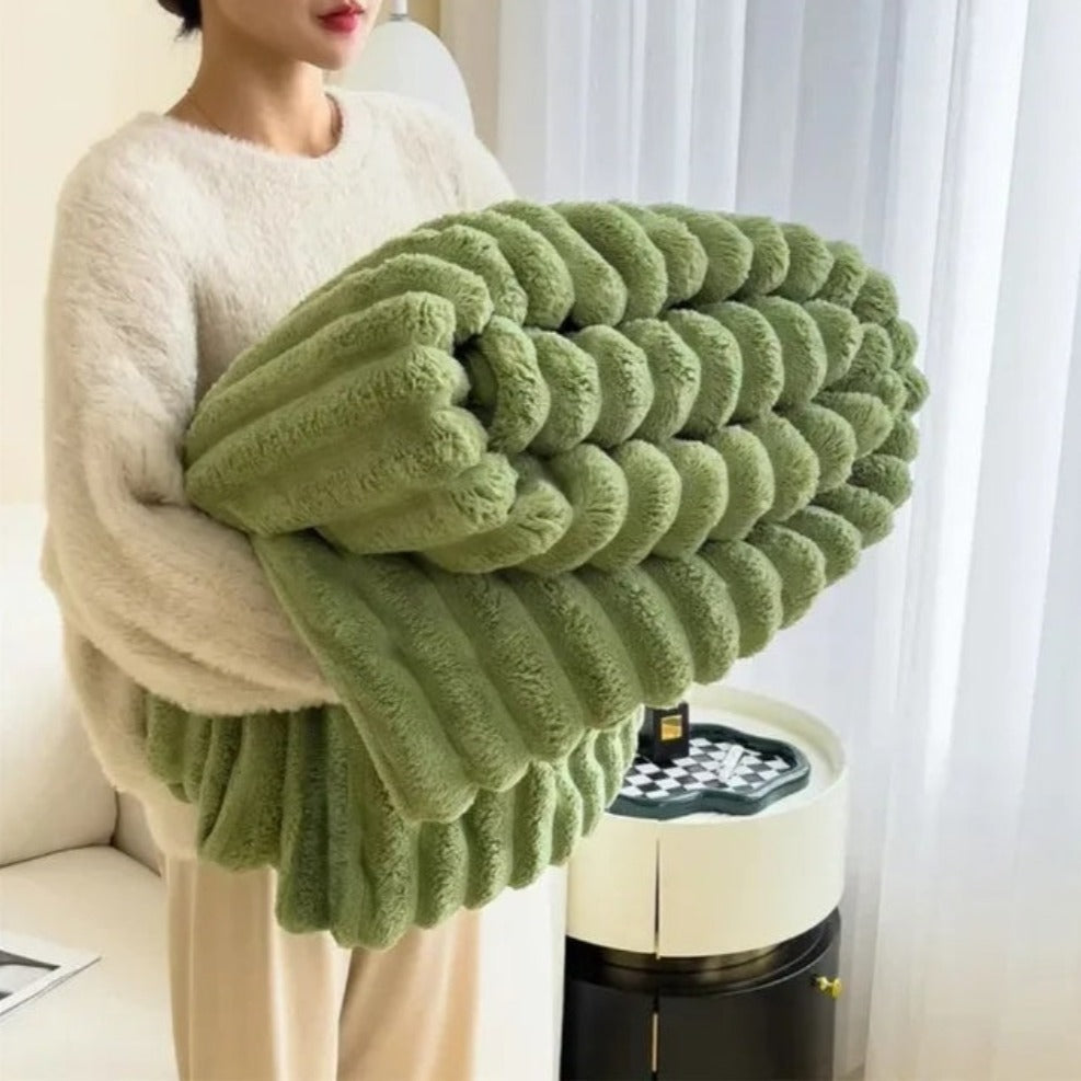 Plüsch Gestreifte Decke™️