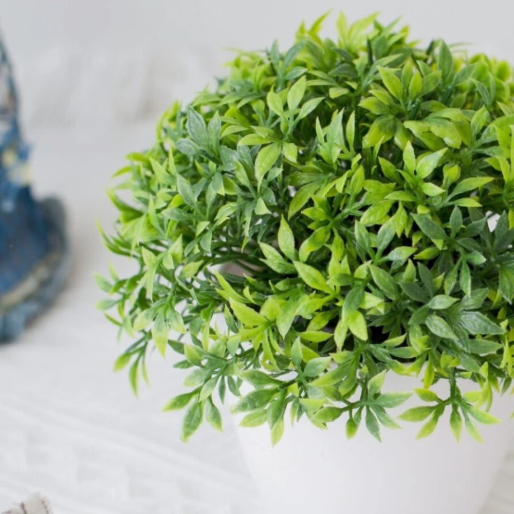 Minimalistischer Künstlicher Buchsbaum Bonsai Topf Dekor