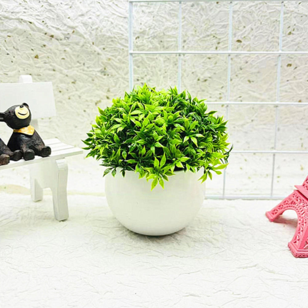 Minimalistischer Künstlicher Buchsbaum Bonsai Topf Dekor