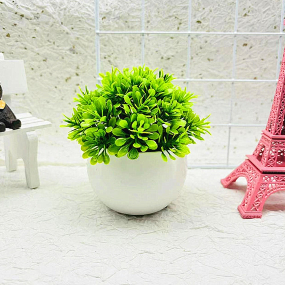Minimalistischer Künstlicher Buchsbaum Bonsai Topf Dekor