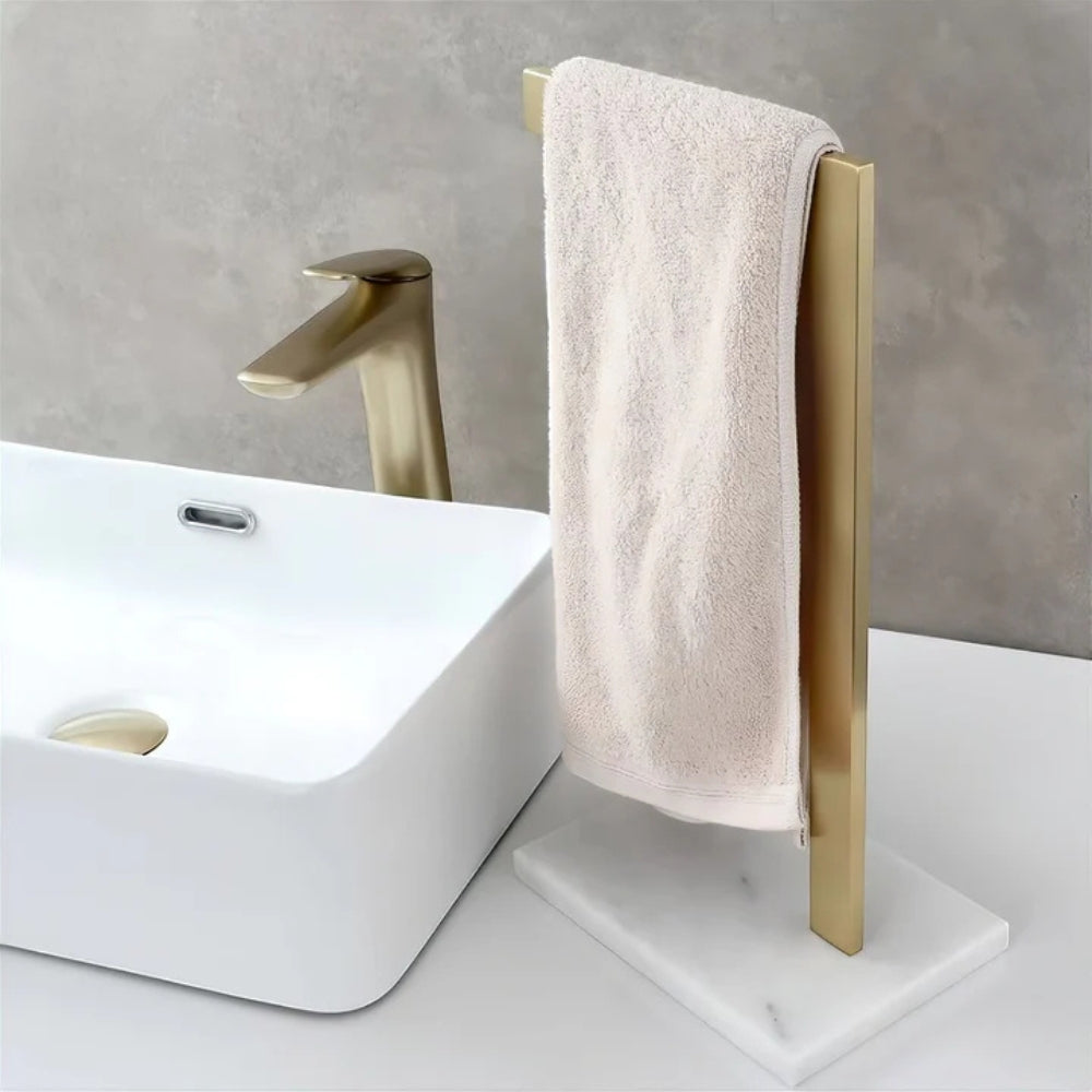 Minimalistischer Badezimmer-Waschtisch Doppelhandtuchhalter