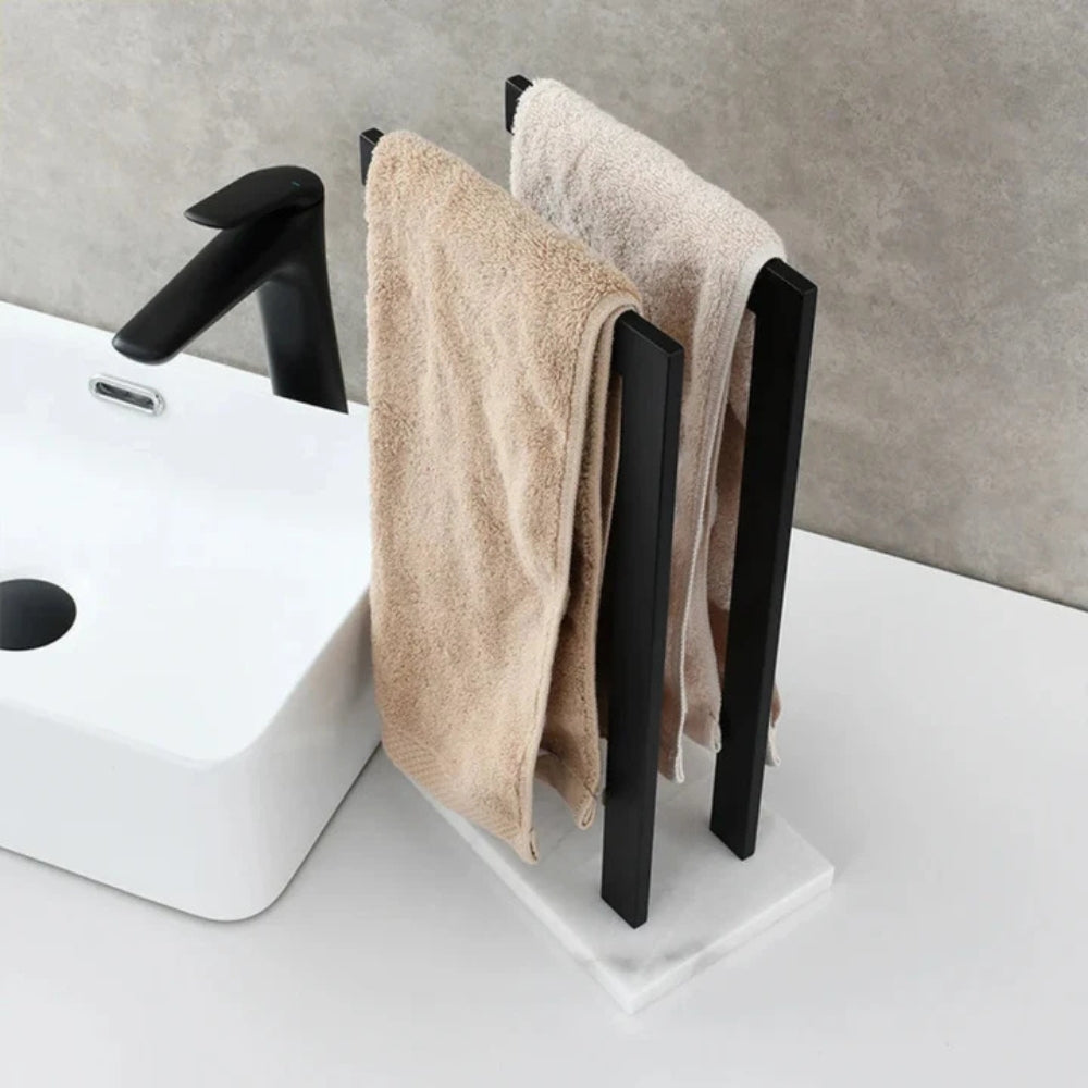 Minimalistischer Badezimmer-Waschtisch Doppelhandtuchhalter