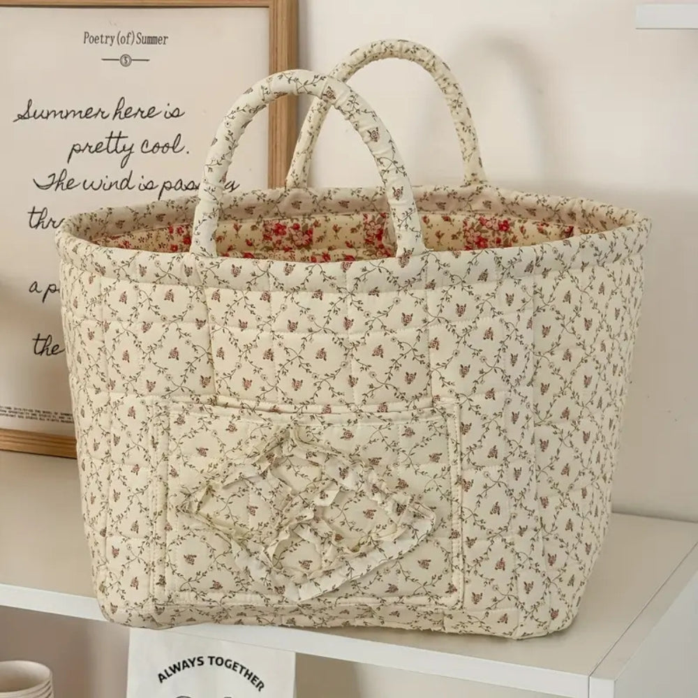 Verschiedene Blumen-Quilt-Aufbewahrungskorb