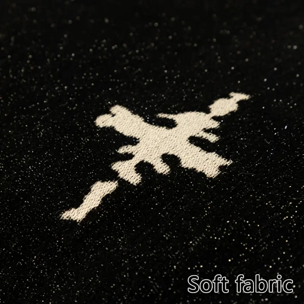 Modernes Sofaüberwurf mit Kreuzmuster