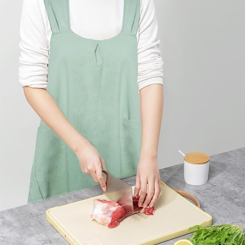 Nari Koreanisch inspiriertes Kreuzrücken-Schürzenkleid