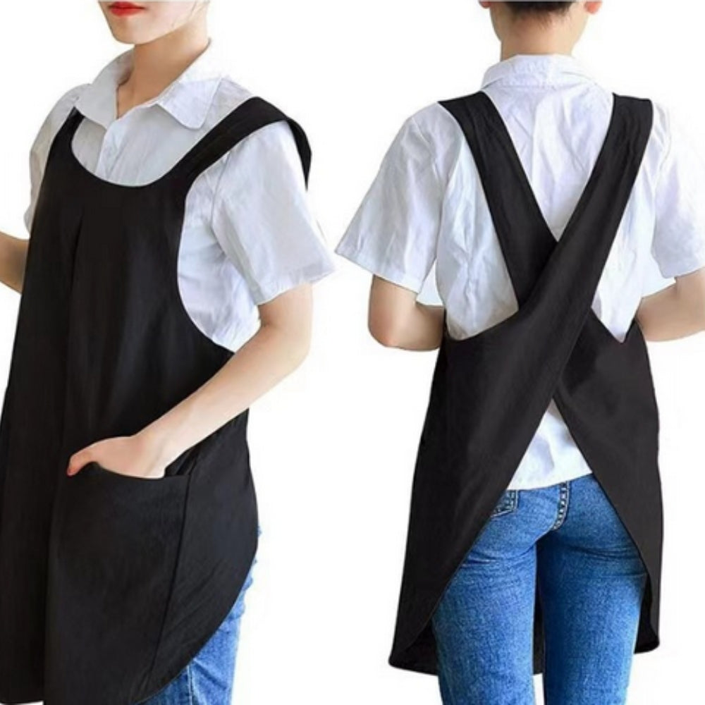 Nari Koreanisch inspiriertes Kreuzrücken-Schürzenkleid