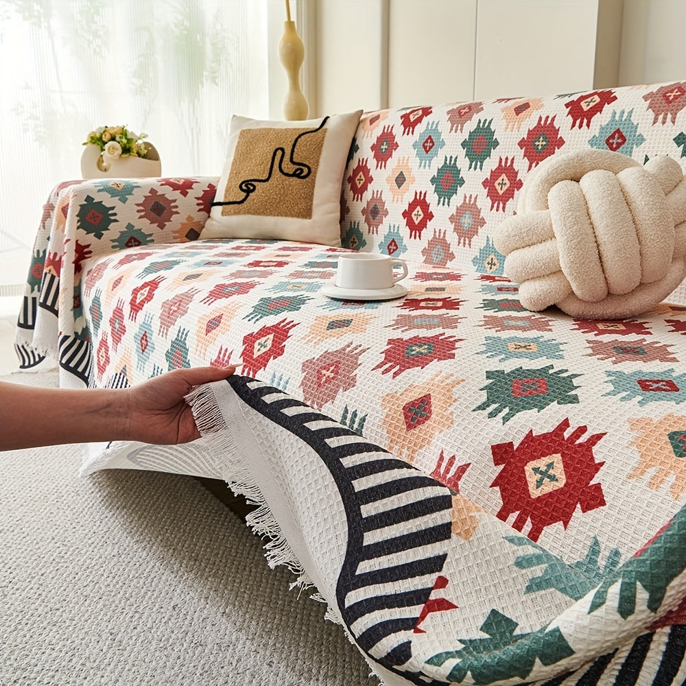 Nomad Charm Geometrische Sofa-Wurfdecke