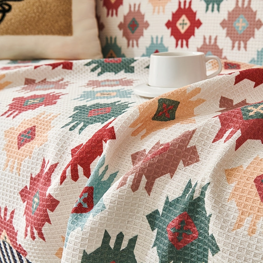 Nomad Charm Geometrische Sofa-Wurfdecke