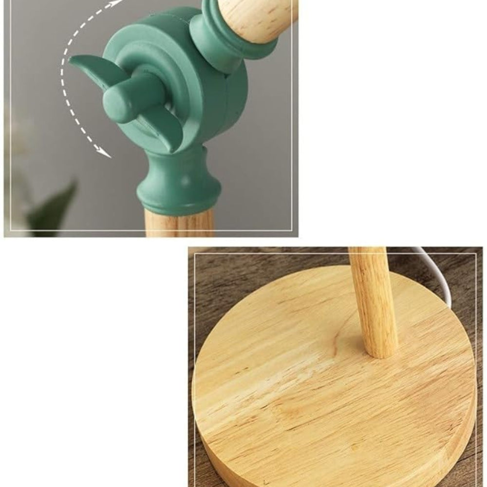 Nordic Iron Wood LED Tischlampe