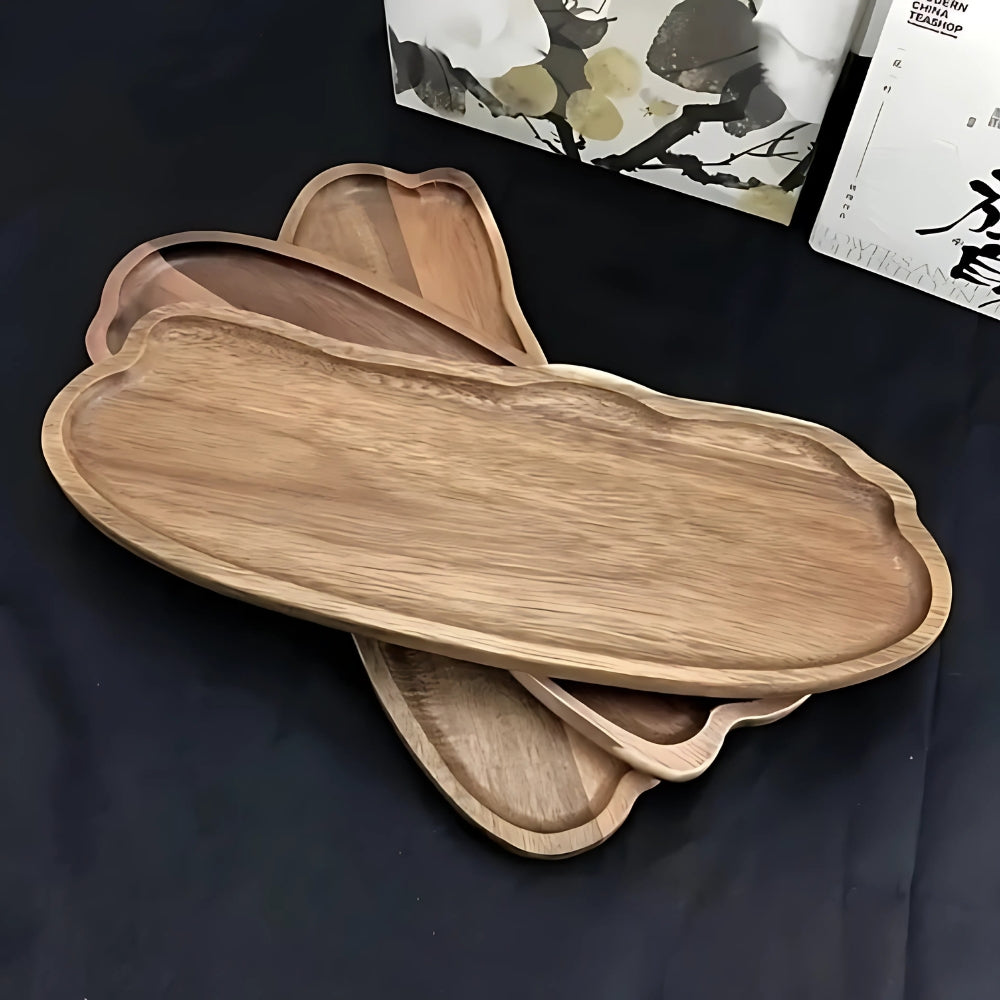 Oren Klassisches Holzserviertablett