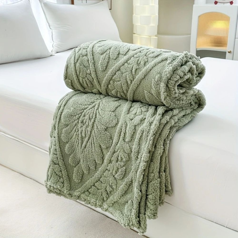 Paris Web Jacquard Fleece-Decke