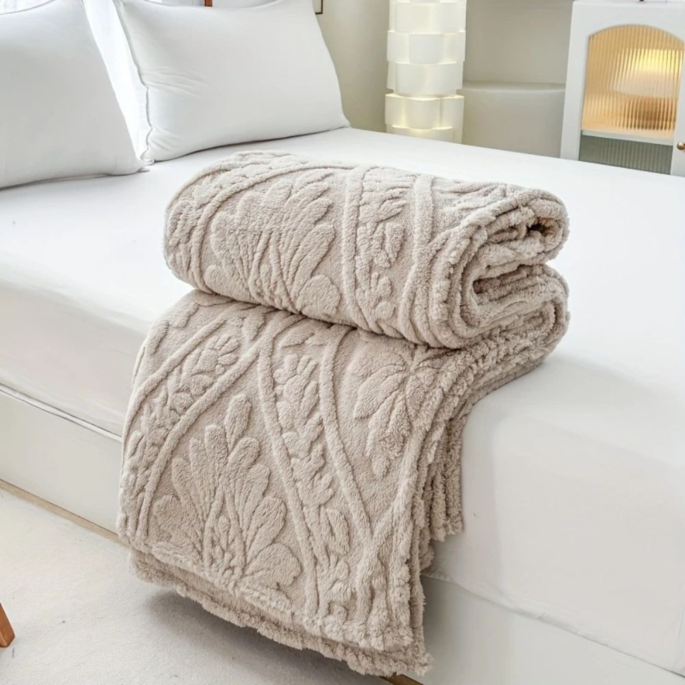 Paris Web Jacquard Fleece-Decke