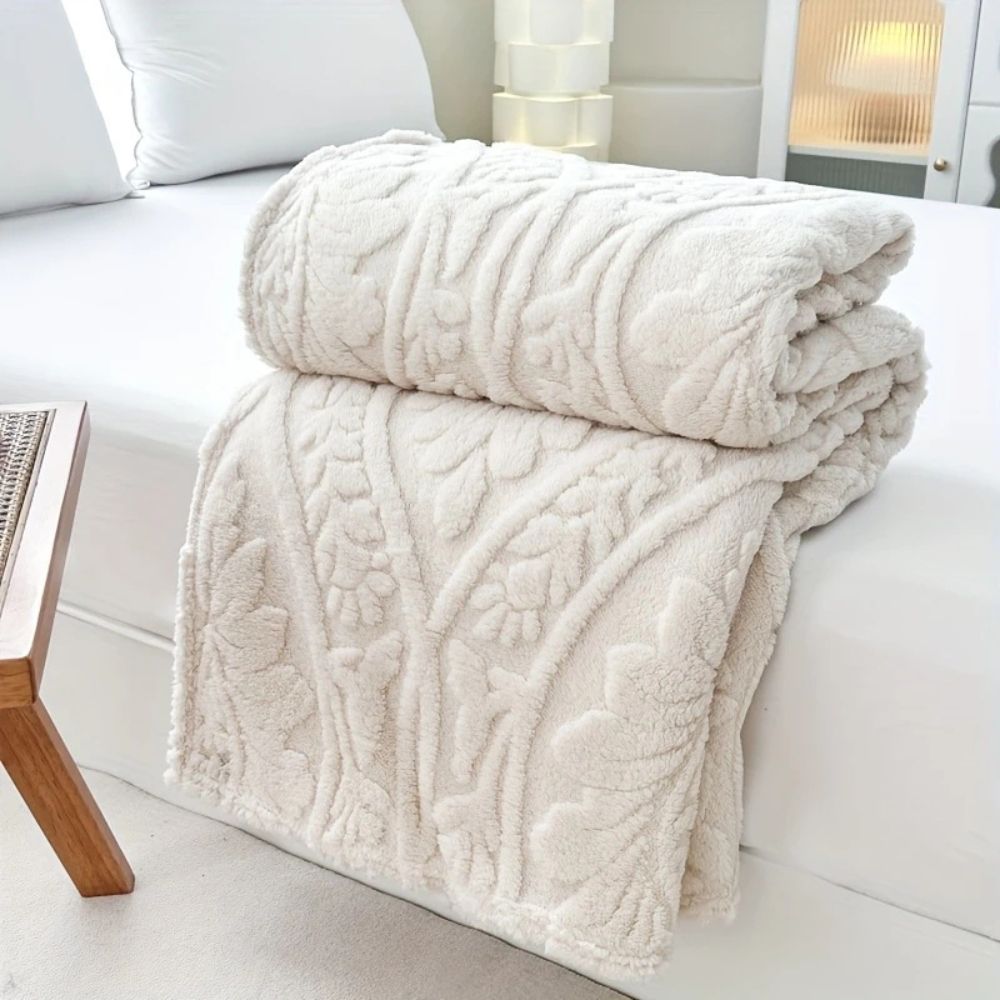 Paris Web Jacquard Fleece-Decke