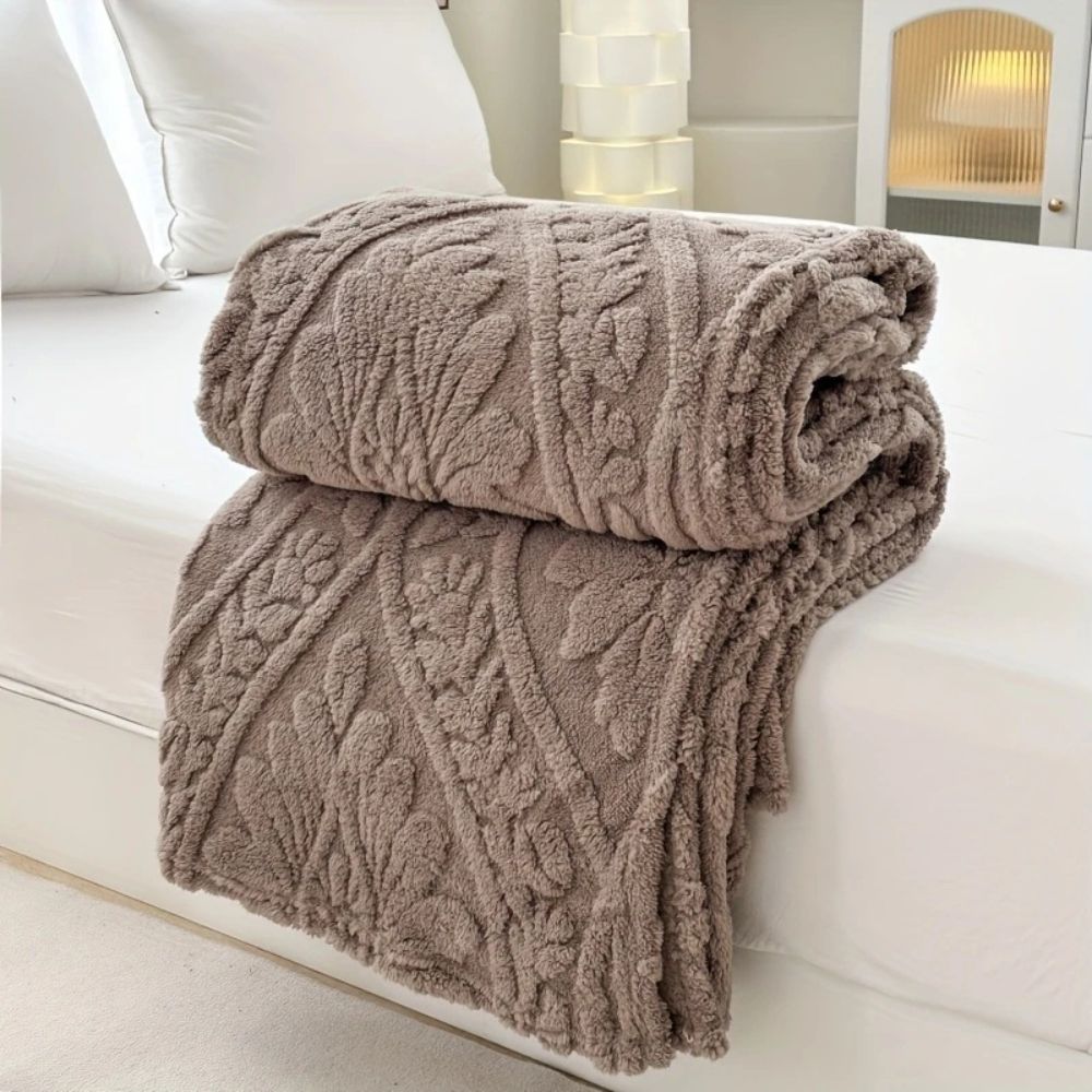 Paris Web Jacquard Fleece-Decke