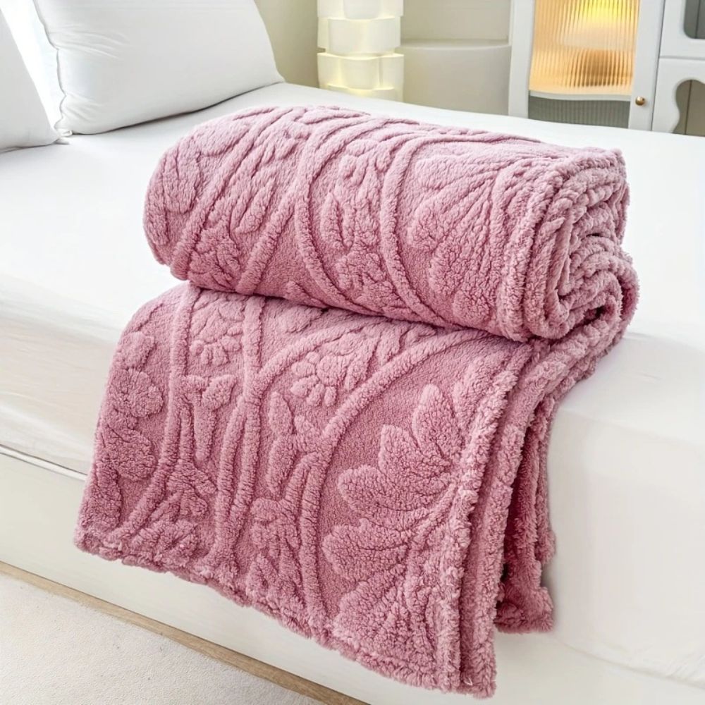Paris Web Jacquard Fleece-Decke