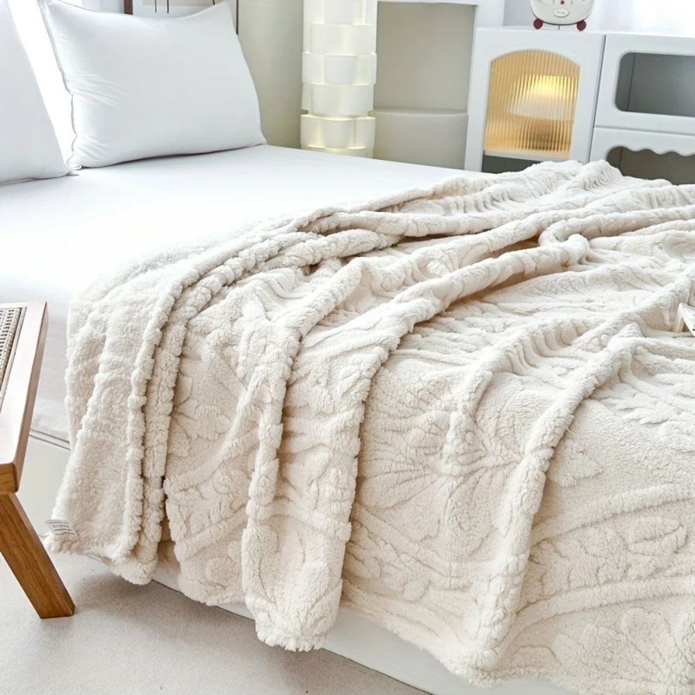 Paris Web Jacquard Fleece-Decke