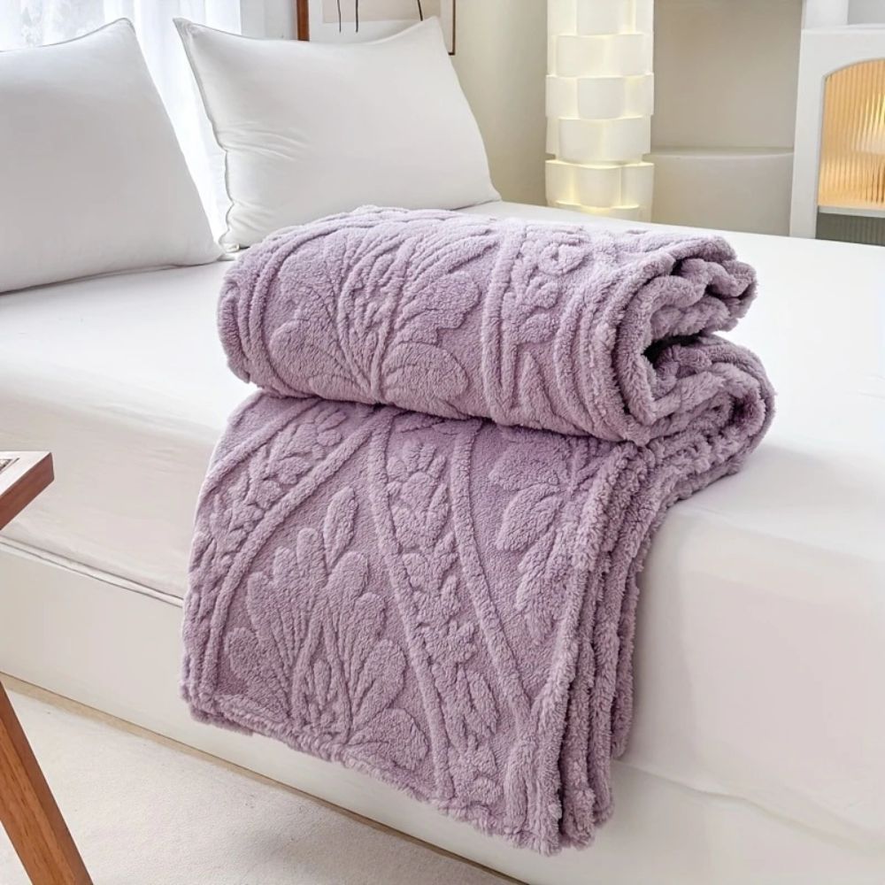 Paris Web Jacquard Fleece-Decke