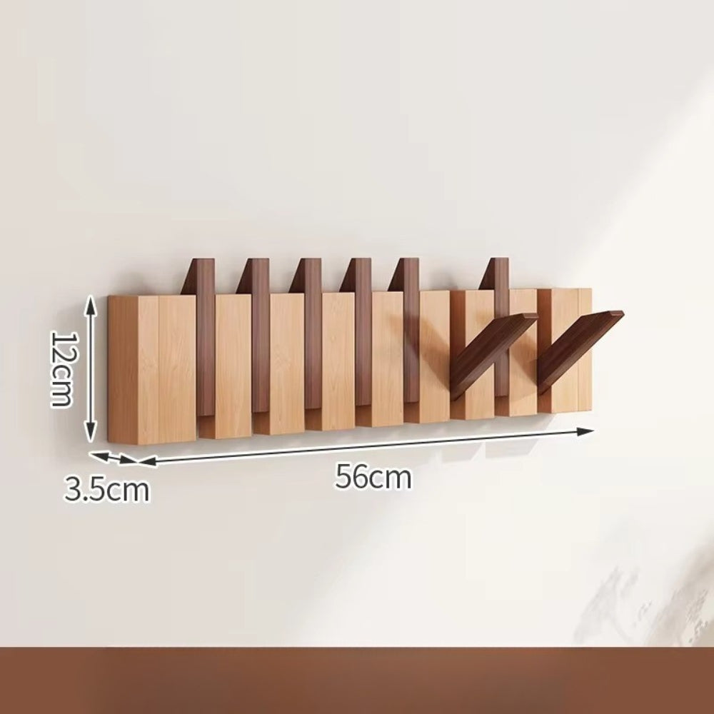 Klappbarer Holz-Wandhaken im Klavierdesign