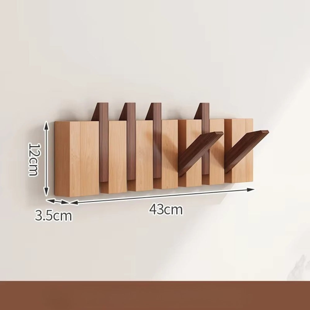 Klappbarer Holz-Wandhaken im Klavierdesign