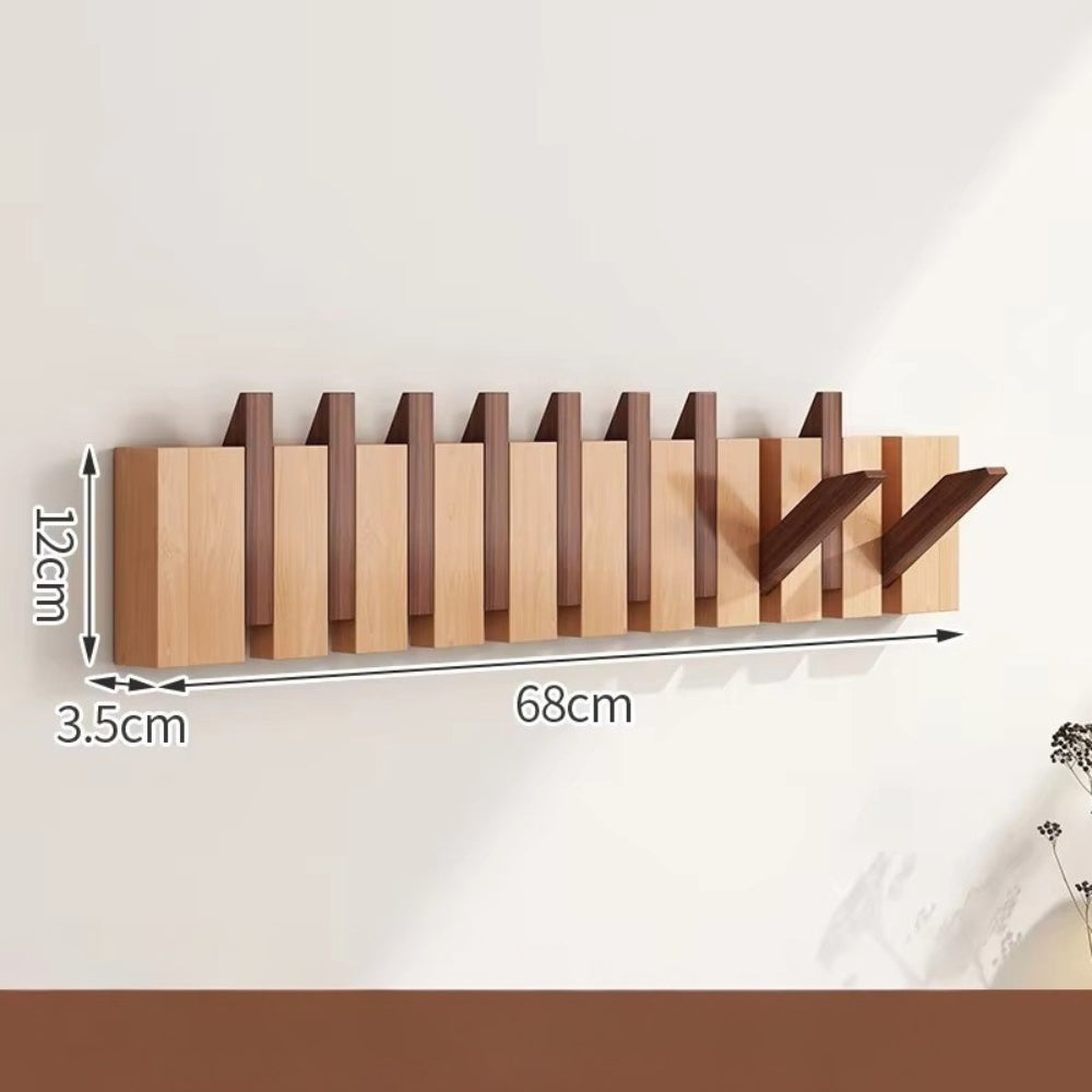 Klappbarer Holz-Wandhaken im Klavierdesign