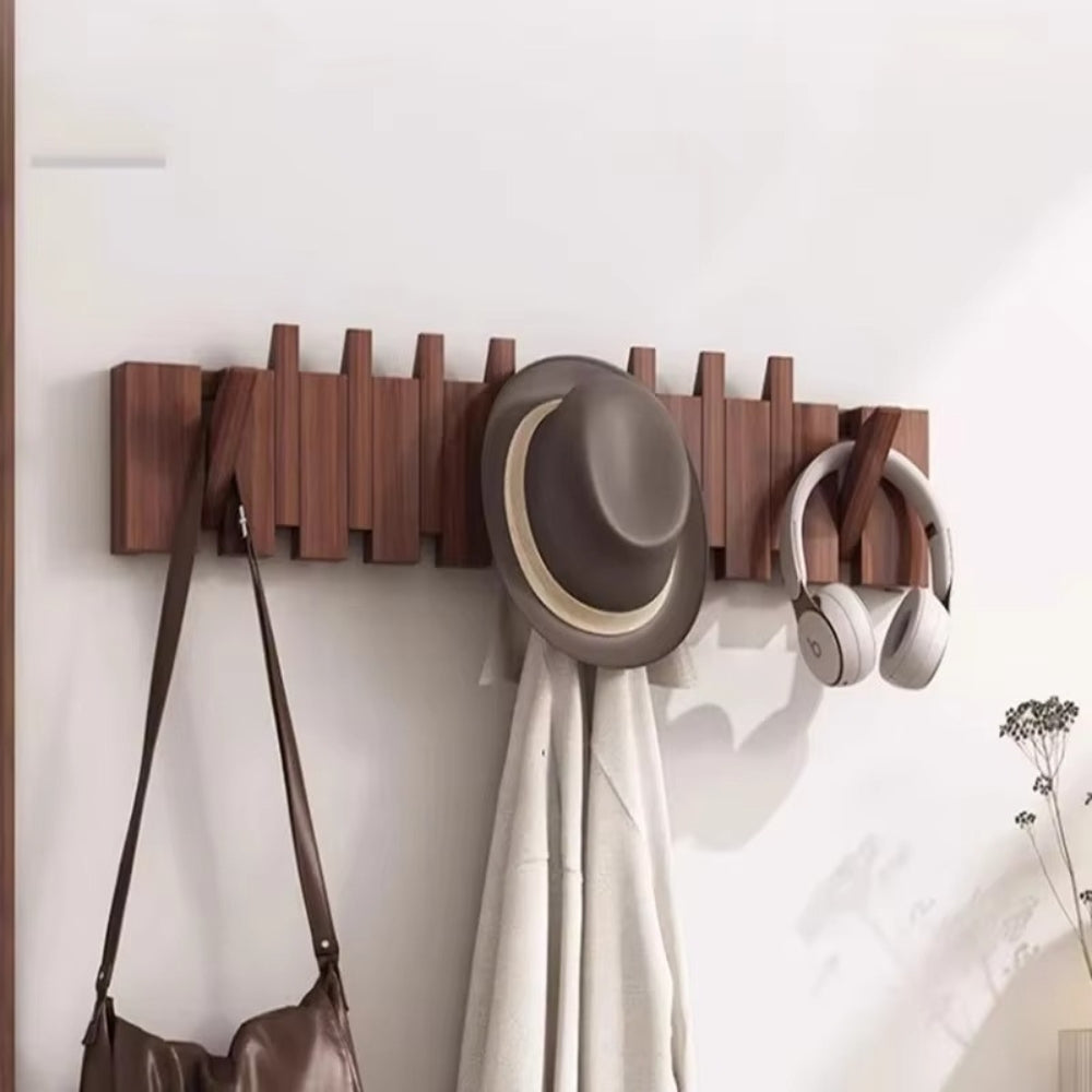 Klappbarer Holz-Wandhaken im Klavierdesign