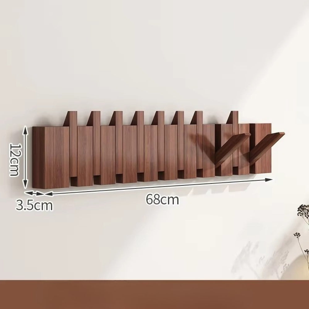 Klappbarer Holz-Wandhaken im Klavierdesign