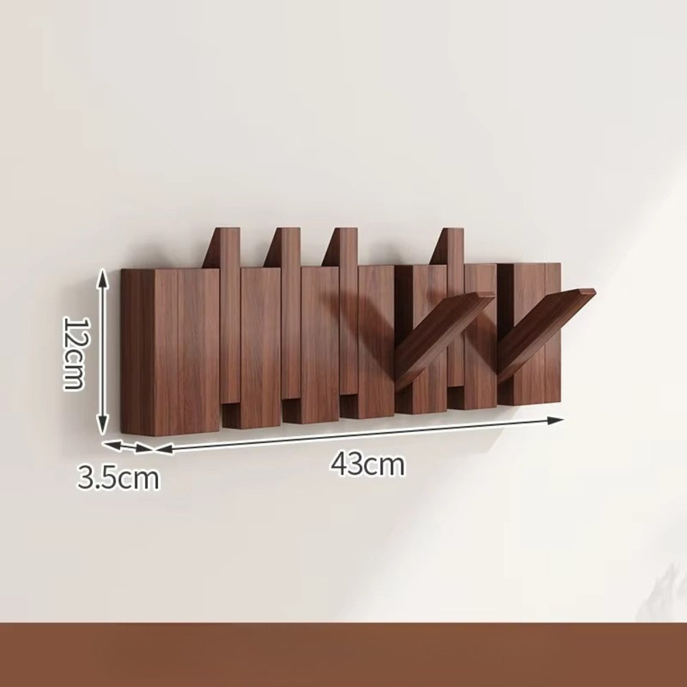 Klappbarer Holz-Wandhaken im Klavierdesign