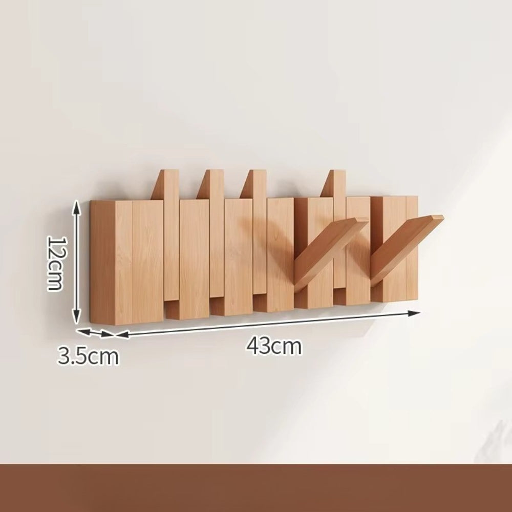Klappbarer Holz-Wandhaken im Klavierdesign