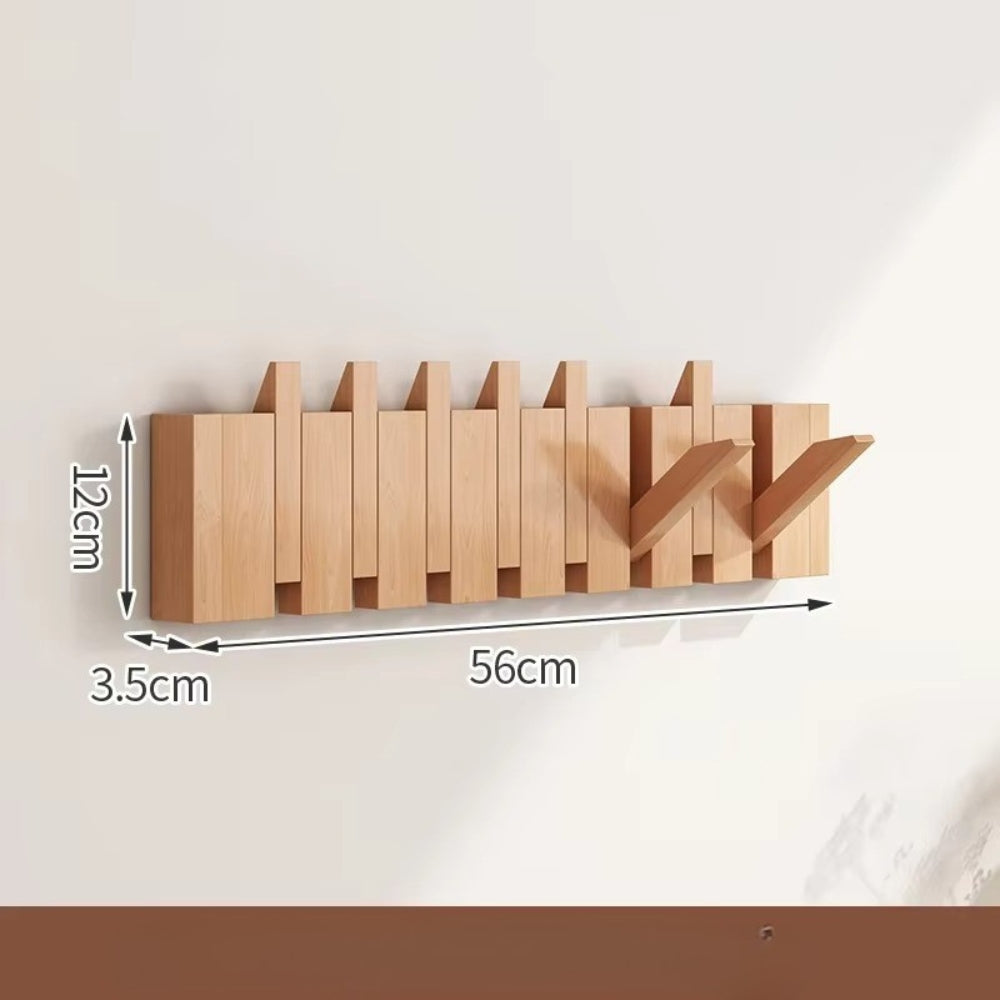 Klappbarer Holz-Wandhaken im Klavierdesign