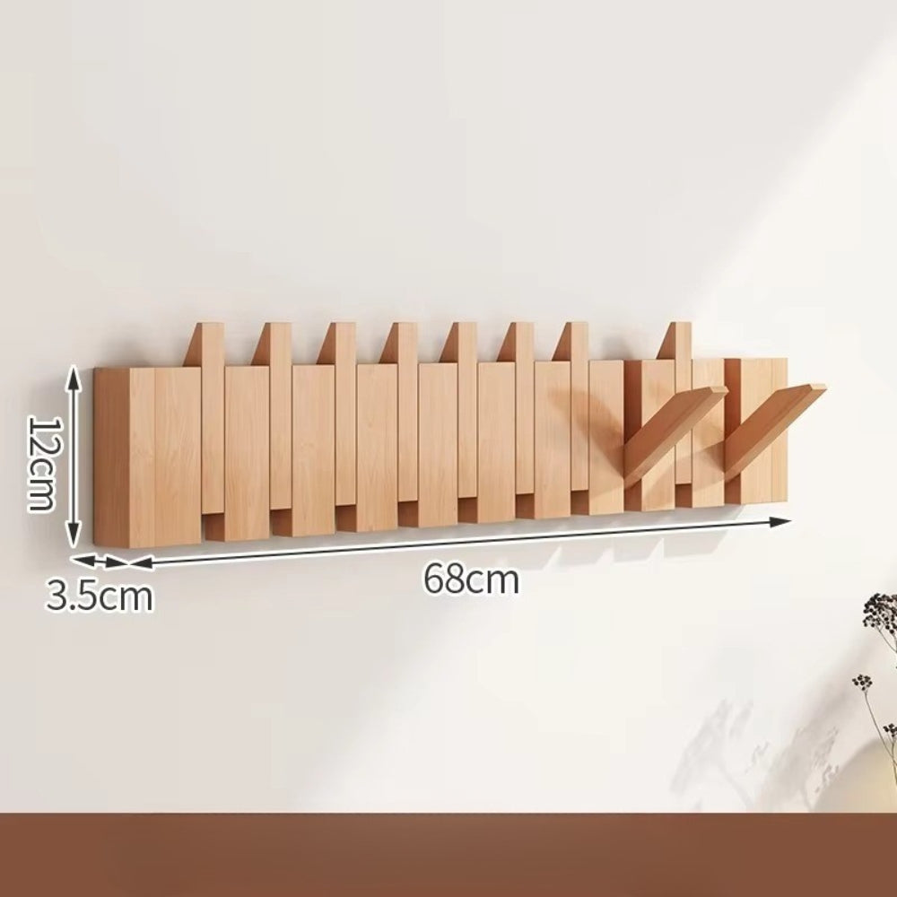 Klappbarer Holz-Wandhaken im Klavierdesign