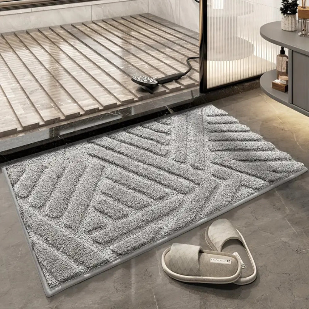 Plüsch-Tufted Rutschfester Badteppich