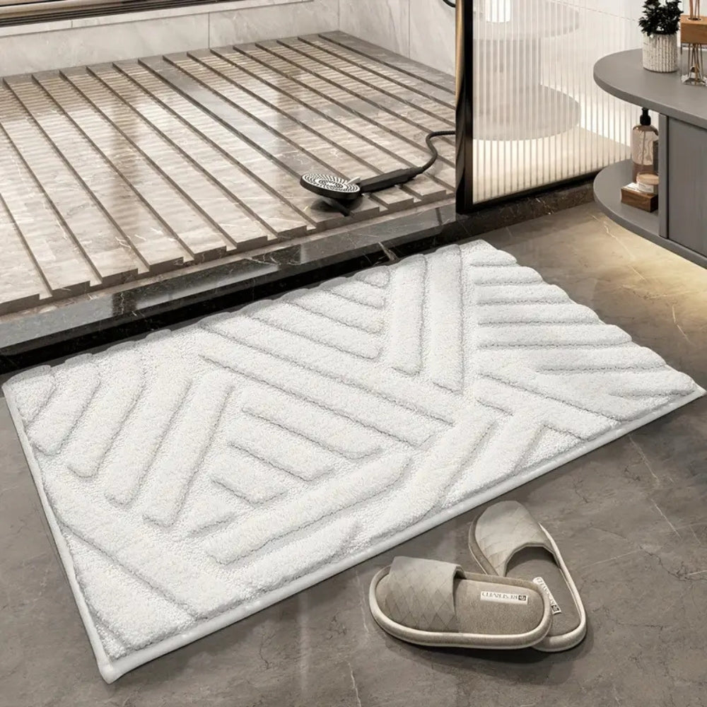 Plüsch-Tufted Rutschfester Badteppich
