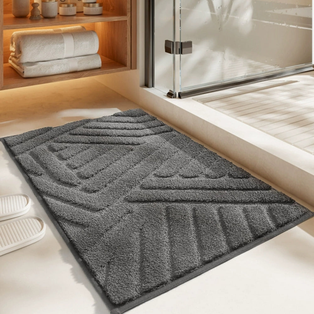 Plüsch-Tufted Rutschfester Badteppich