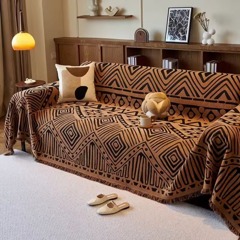 Savanna Geo Chenille Sofabezug