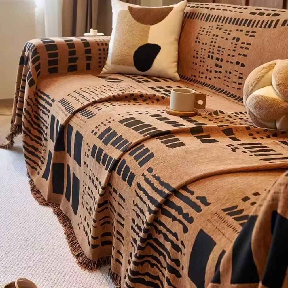 Savanna Geo Chenille Sofabezug