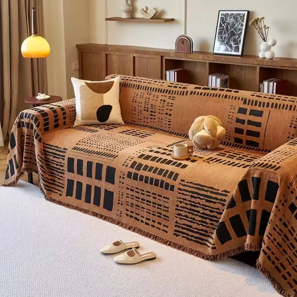 Savanna Geo Chenille Sofabezug