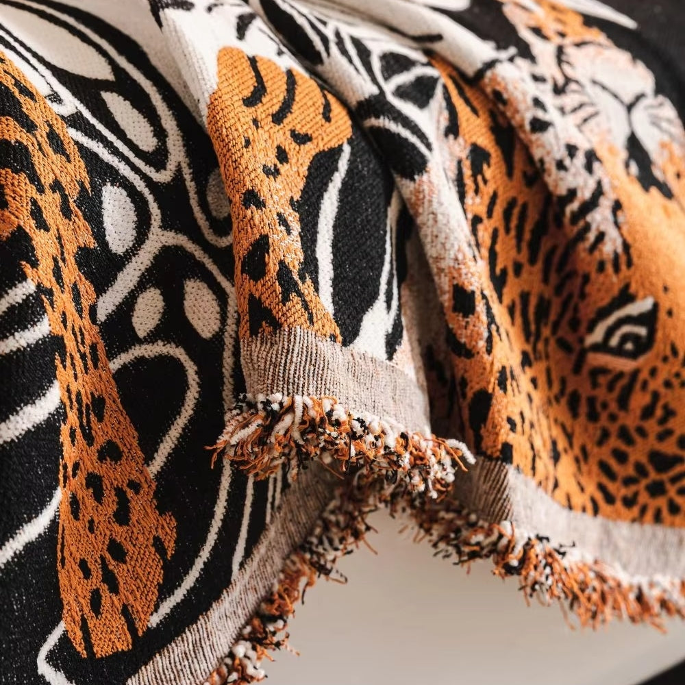 Savara Leopard Sofa-Wurfdecke