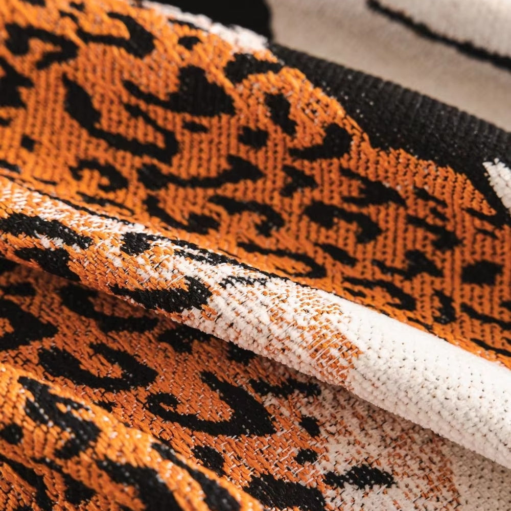 Savara Leopard Sofa-Wurfdecke
