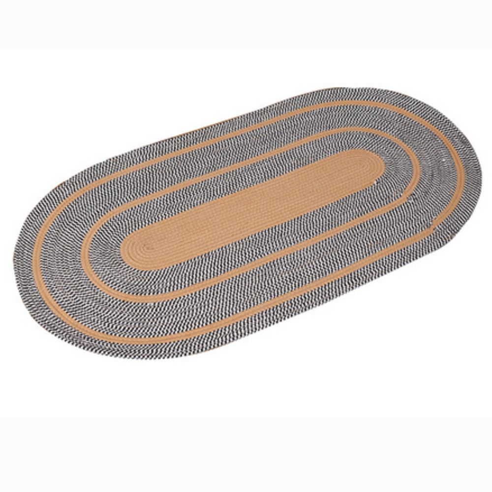 Sonnenspirale Oval Boho Teppich