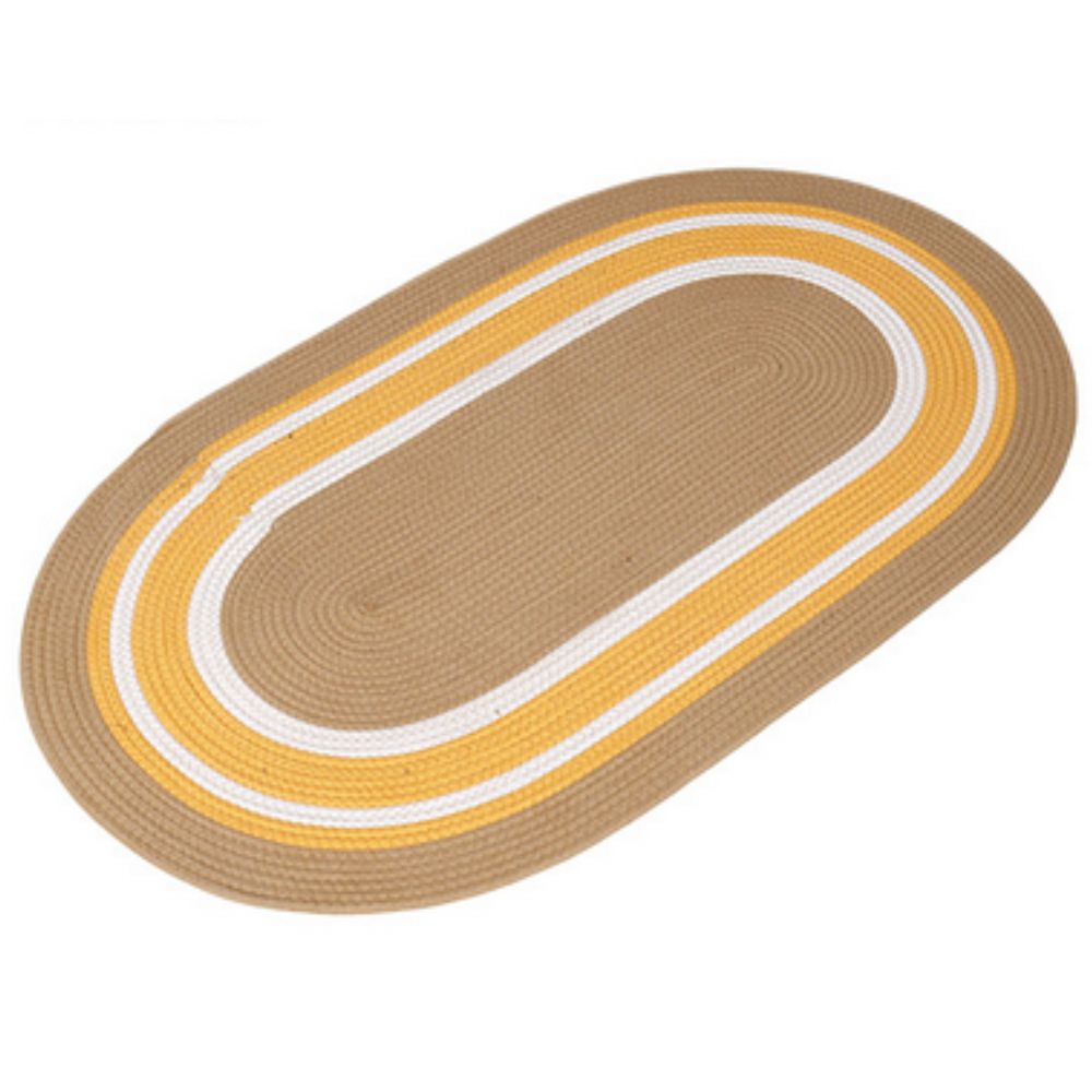 Sonnenspirale Oval Boho Teppich