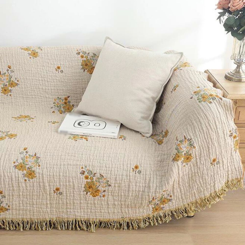 Sunpetal Bloom Wendedecke aus Baumwolle