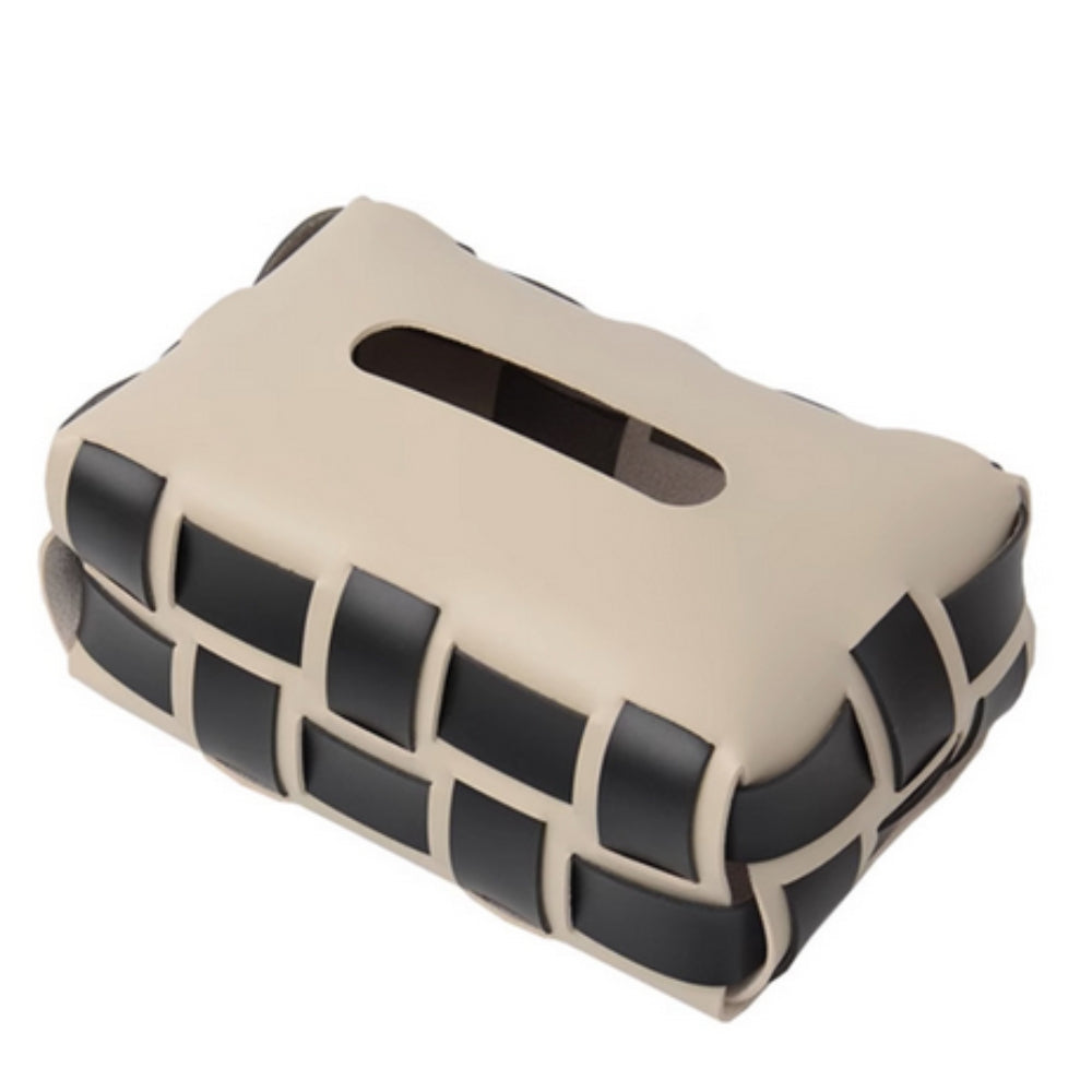 Geflochtener veganer Leder Taschentuchhalter
