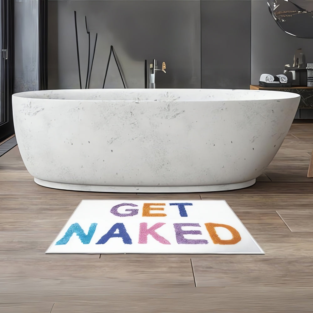 "Lass Dich Nackt" Lustige Badezimmermatte
