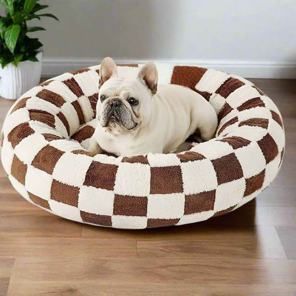 Snuggle Floral Checkerboard Haustierbett