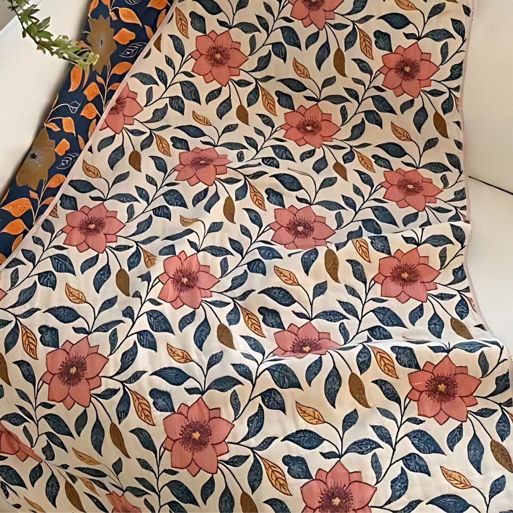Tavira Florales Blatt Baumwoll-Badetuch