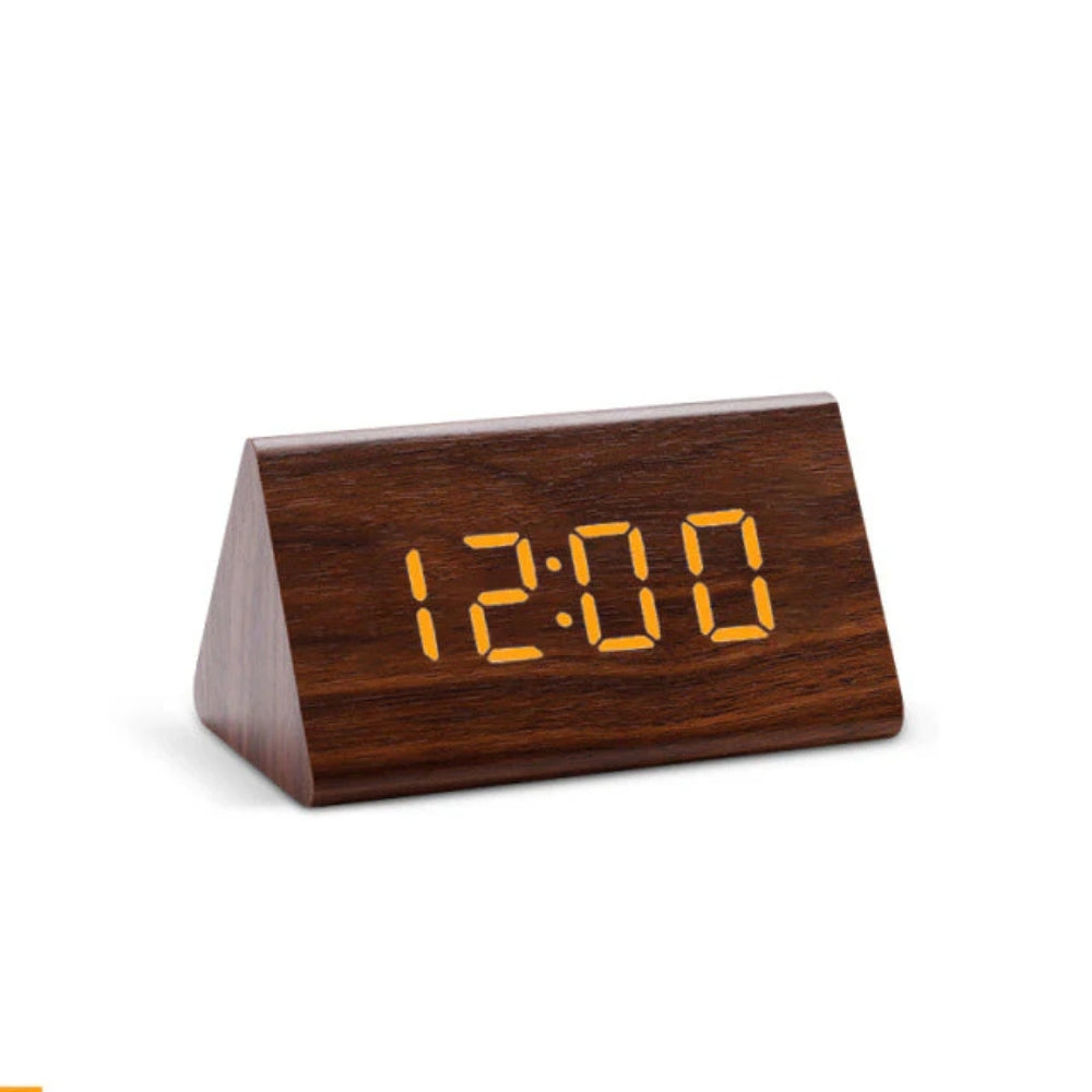 Elora Holz LED Wecker Digitalanzeige