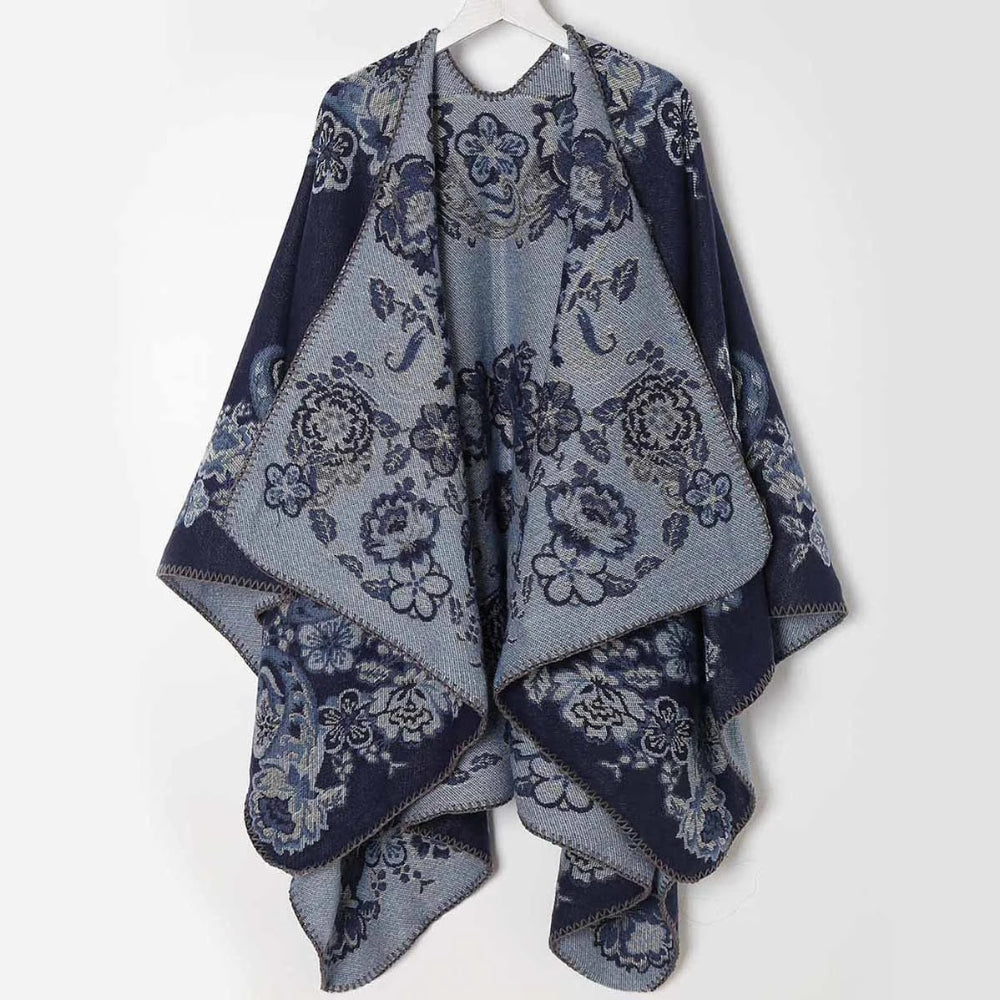 Velouria Vintage Acryl Poncho