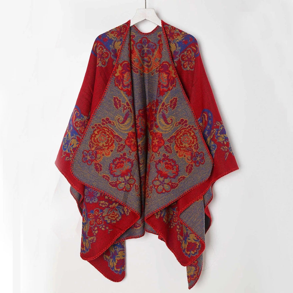 Velouria Vintage Acryl Poncho