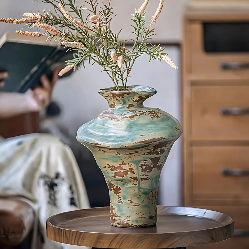 Venus Skulptierte Keramik Blumenvase