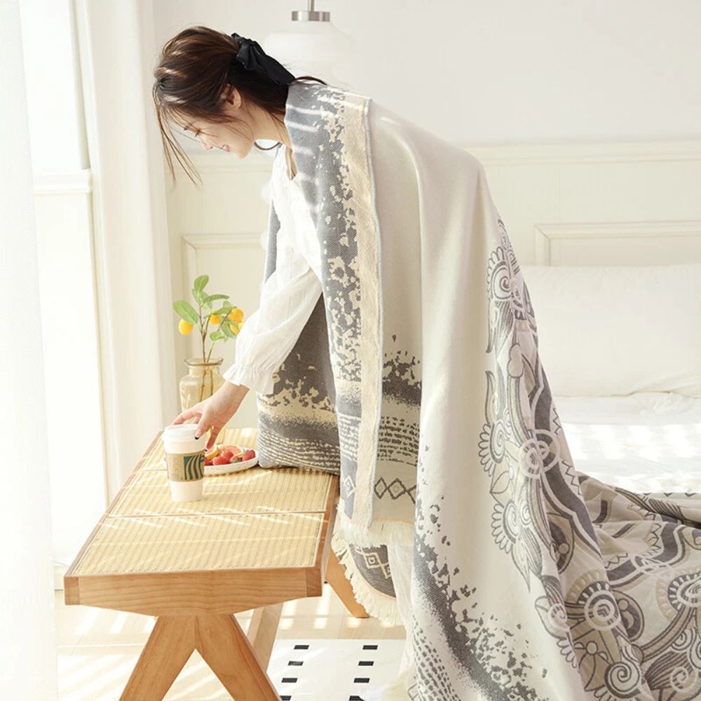Wander Baumwolle Boho Mandala Decke